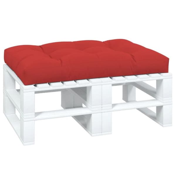 Röd pallkudde 120x80x12 cm tyg