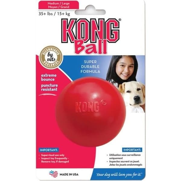 KONG Gummiboll M-L - För hund