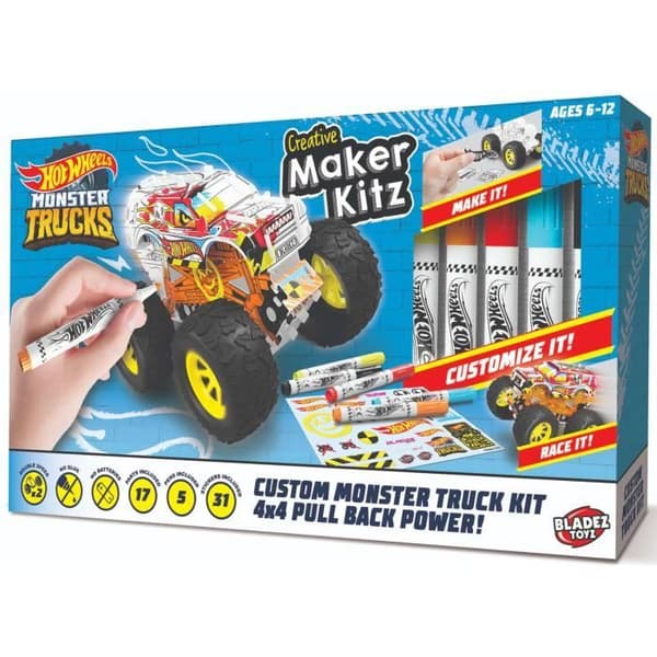 Bladez Monster Trucks Maker Kitz med markörer