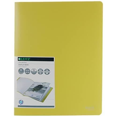 Skrivboks - LEITZ - 46770015 - Polypropen - 40 Fickor A4 - Gul