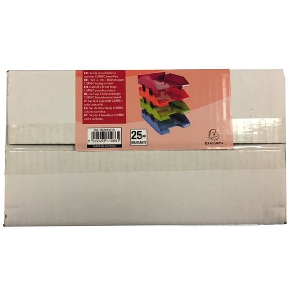 Set med 4 brevfack COMBO MIDI Iderama harlekin glansigt