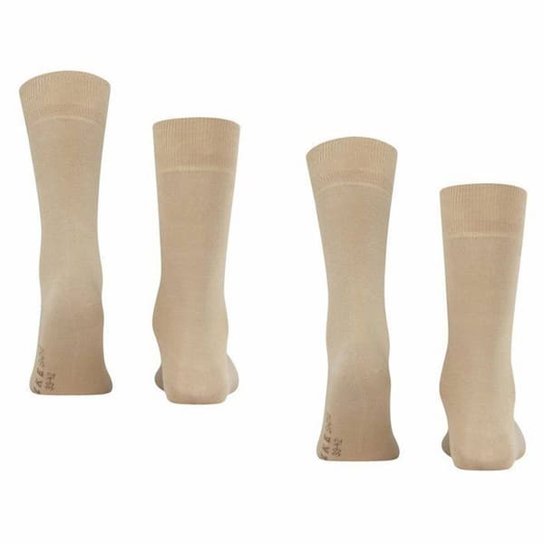 Herrstrumpor - FALKE - Gunga - Enfärgad - Beige - 2-pack