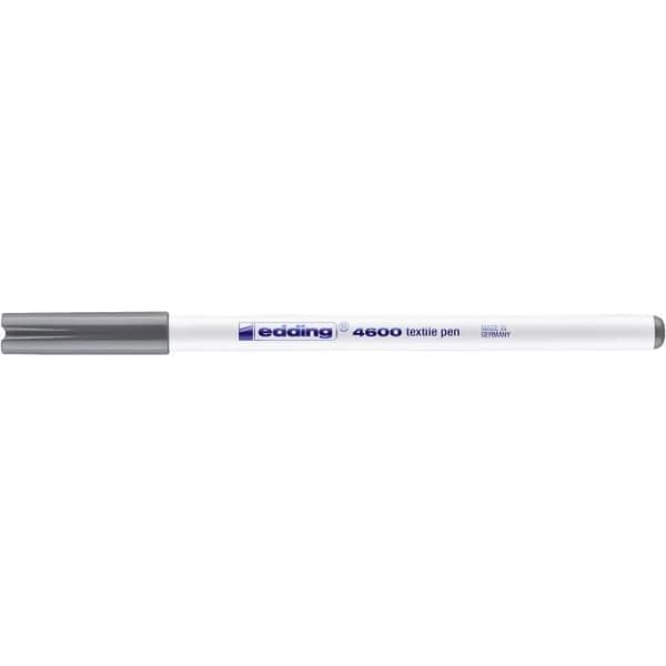 Textilpenna - EDDING - 4600 - Grå - 1 mm - Fin - Beständig