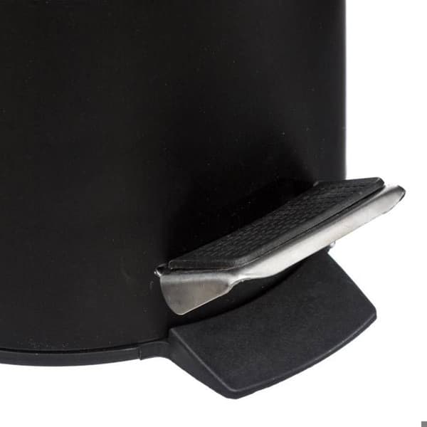 Soptunna med lock bambu 3L "Naturéo" svart - 5 five simply smart