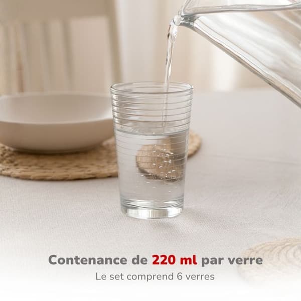 alpina Verres à Eau - Set med 6 Dricksglas