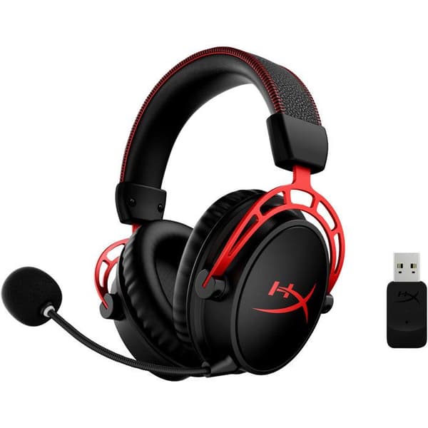 Trådlösa Spelhörlurar - HyperX Cloud Alpha - för PC - Svart & Röd