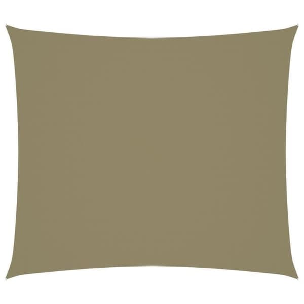 vidaXL Parasol Sail Oxford Tyg Rektangulär 2x2,5 m Beige