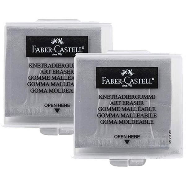 Faber-Castell 10003496 Grå Knetgummi (2x Grå)