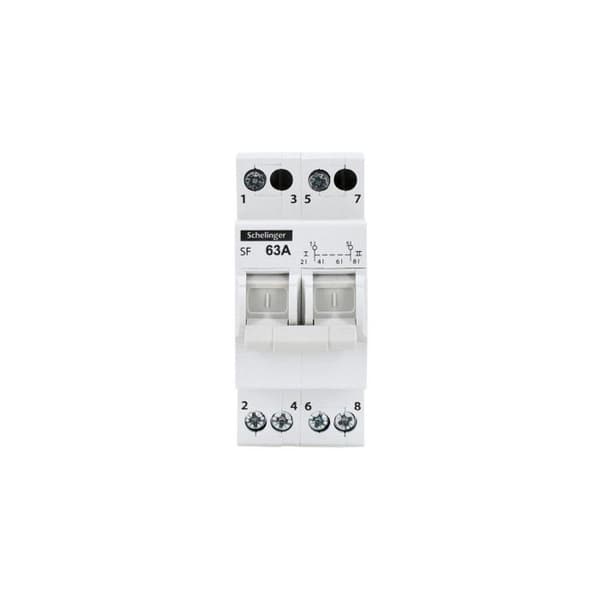 Modulbrytare - SCHELINGER - I-0-II - 2 poler - 63A - IP20 - TH35-skena