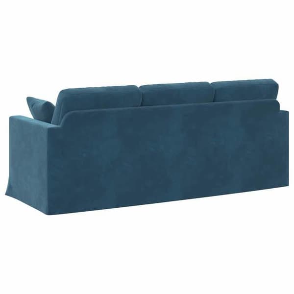 Blå Soffa 198 x 78 x 80 cm Sammet