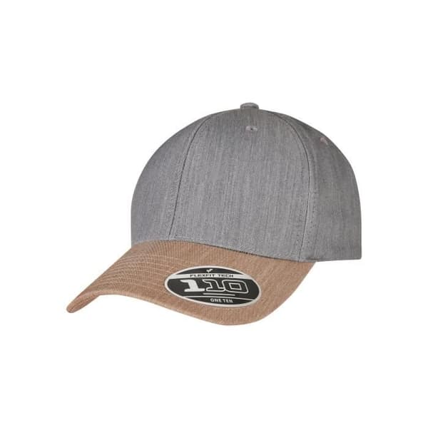 Flexfit 110 Melange Mix Cap - grå/khaki grön - TU