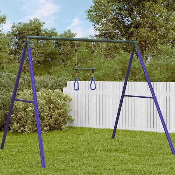 Trapezstång och gymnastikringar för barn i stål