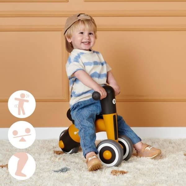 Mini balanscykel Kinderkraft Minibi Honey Yellow