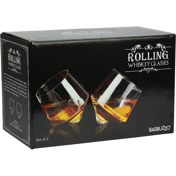 2 RULLANDE WHISKEYGLAS BARBUZZO