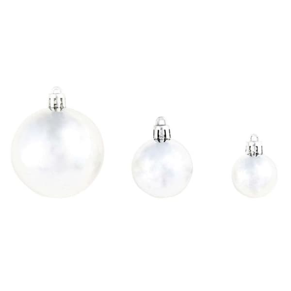 vidaXL Julgranskulor Set 100 st 6 cm Silver