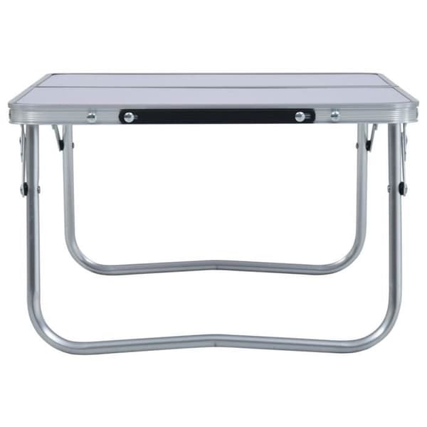 vidaXL Fällbart Campingbord Vit Aluminium 60x40 cm