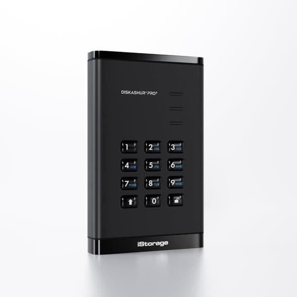 Bärbar hårddisk iStorage DiskAshur PRO3 HDD 1 To