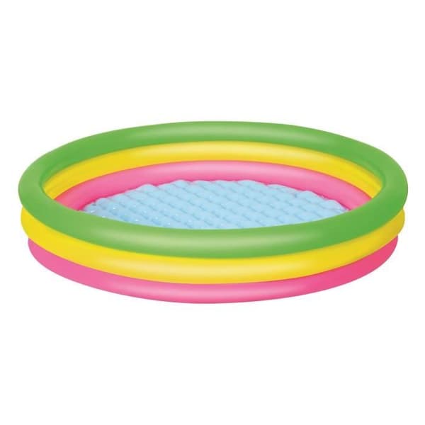 Rainbow Pool 3 Ringar - BESTWAY - Diameter 152 cm - PVC - För barn
