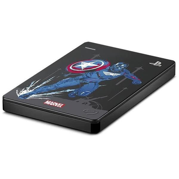 SEAGATE - PS4 extern spelhårddisk - Marvel Captain America - 2TB - USB 3.0 (STGD2000206)