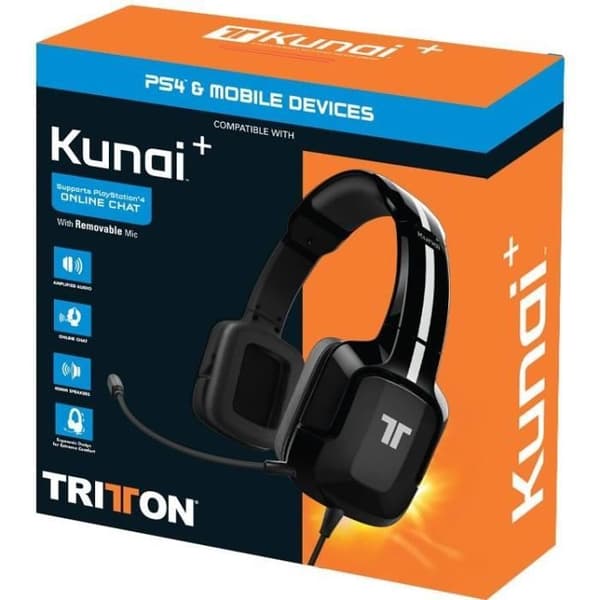 Tritton Kunai+ Gaming Headset Svart - PS5, PS4, Xbox One, Switch, PC och Mobil