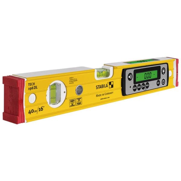 Stabila TECH 196 DL 19829 Digitalt vattenpass med antisladdsystem, med påse 61 cm 0,5 mm/m