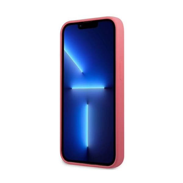 Fuchsia silikonfodral för iPhone 13 mini från Karl Lagerfeld