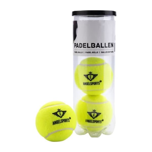 Padelboll - PRO - Gul - Rör med 3 - 45% Ull - Hög Kvalitet