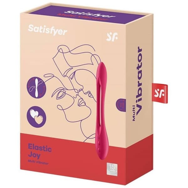 Satisfyer Elastic Joy Rechargeable Vibrator Röd - unisex/vuxen