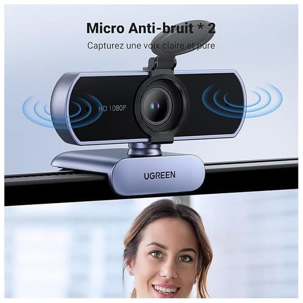 Webcam HD Ugreen CM678 i grått