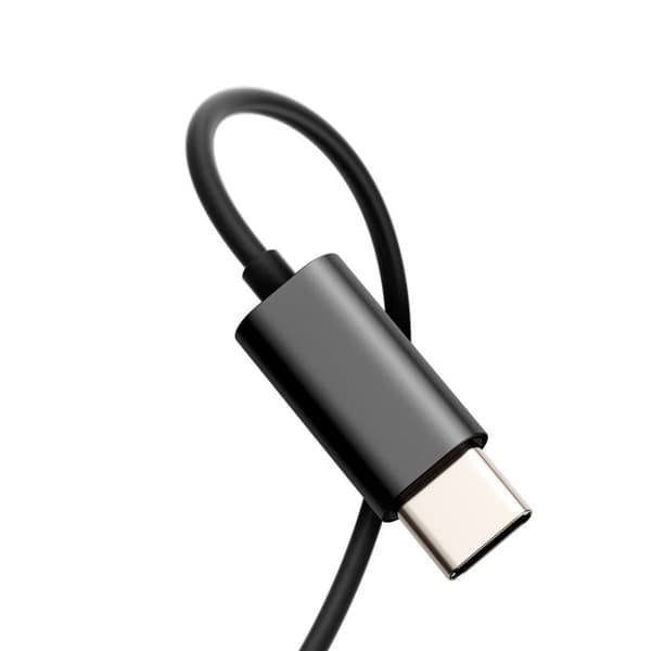 In-ear hörlurar med 1,2 m USB-C-kabel, svarta