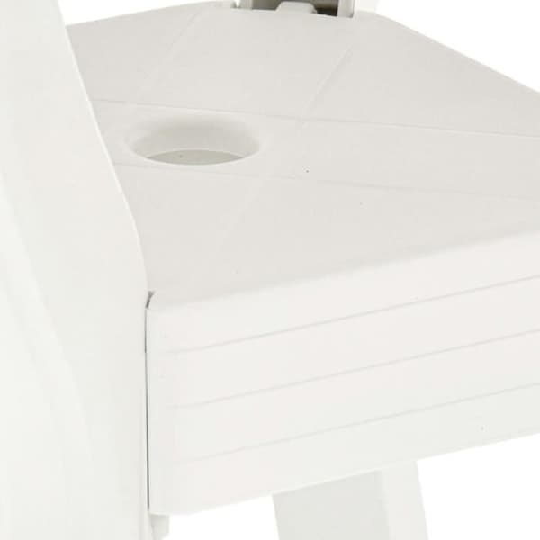 vidaXL Bistrobord Vit 70x70x72 cm Plast