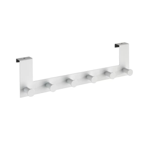 Krok - Celano - Vit - Massivt stål - 6 krokar - Samtida design