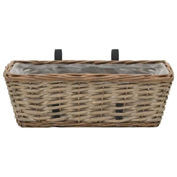 vidaXL Balkongkruka 2 st Flät med PE Foder 40 cm