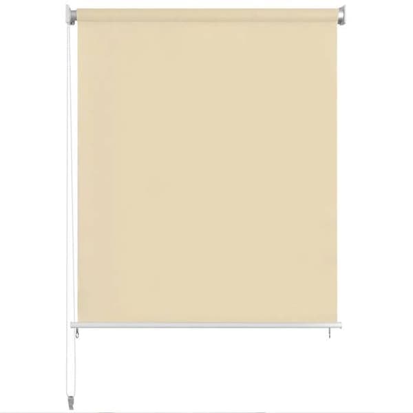 vidaXL Rullgardin utomhus 220 x 140 cm Krämfärg