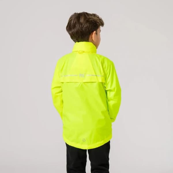Vattentät jacka barn Mac In A Sac Origin - neongul