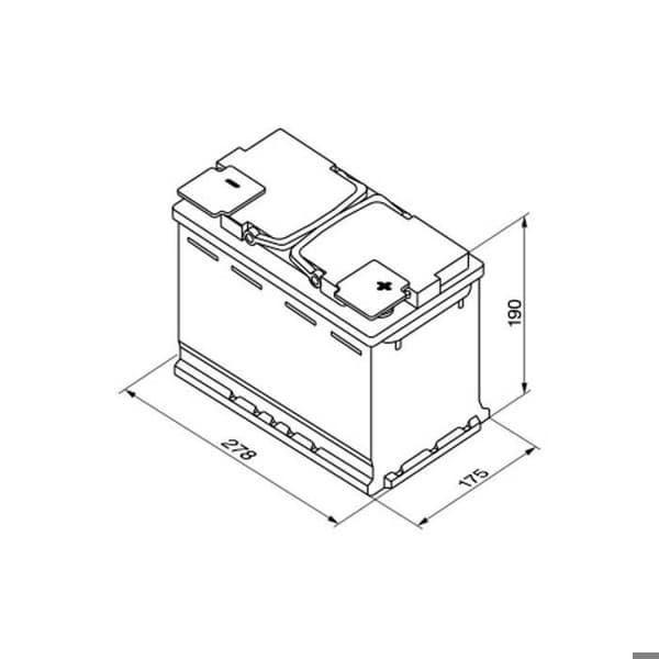Startbatteri BOSCH 0092S5A080