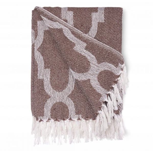 Sängöverkast Giftdecor i bomull 150 x 125 cm - Brun
