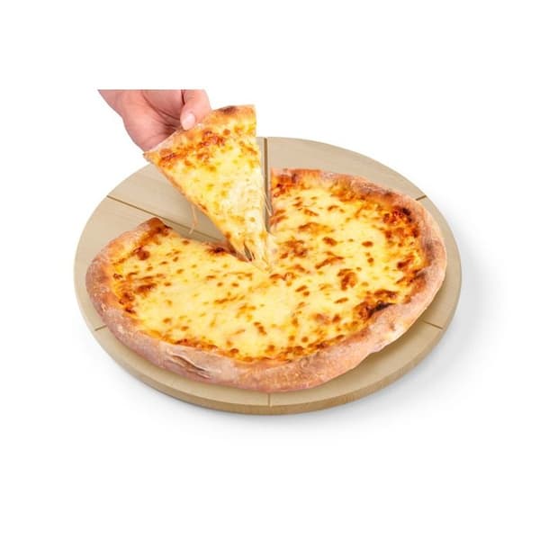 Pizzaställ - HENDI - 505564 - Ø 40 cm - Bokträ - Spår 6 delar