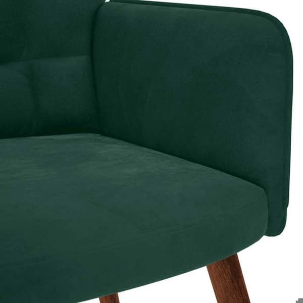 vidaXL Recliner Mörkgrön Sammet 4016812