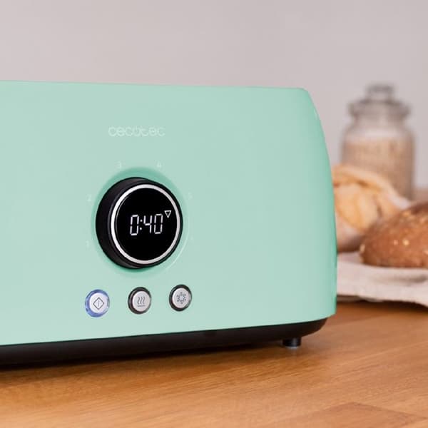 Cecotec Vertikal Brödrost Digital ClassicToast 15000 Blue Extra Dubbel