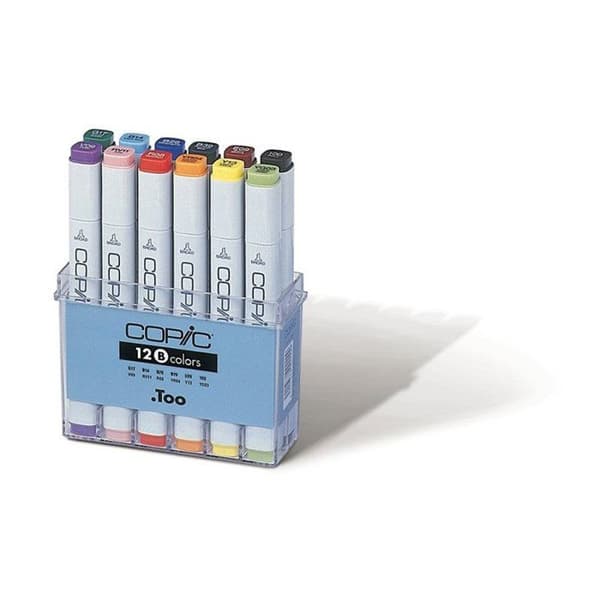 Copic - Set med 12 Manga Copic Sketch-markörer Kallgrå