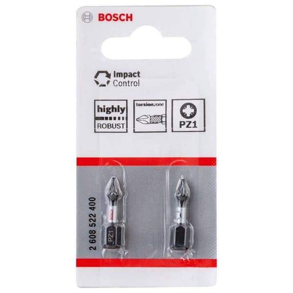 Skruvbits - Bosch - PZ1 - 25 mm - Hållbar - Pålitlig prestanda