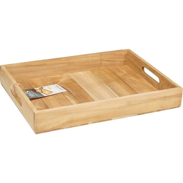 Servettfat i teak set om 3 st