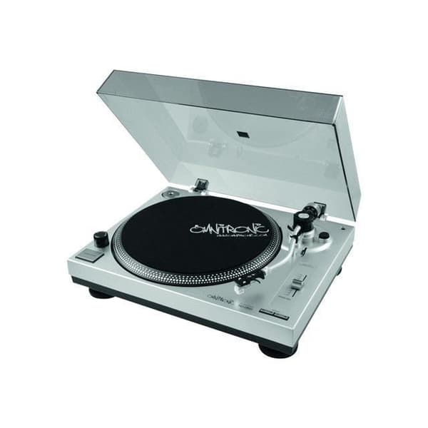 Skivspelare - OMNITRONIC - BD-1350 SCHWARZ - Rem - Diskantkontroll - Dammskydd
