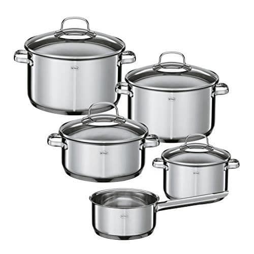 Eleganskastruller - RÖSLE - 5 st - Rostfritt stål - Silver