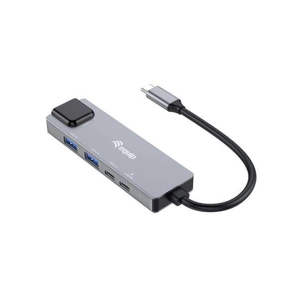 Equip 5 i 1 multifunktionell USB-C-adapter 2.5GbE 100W PD grå
