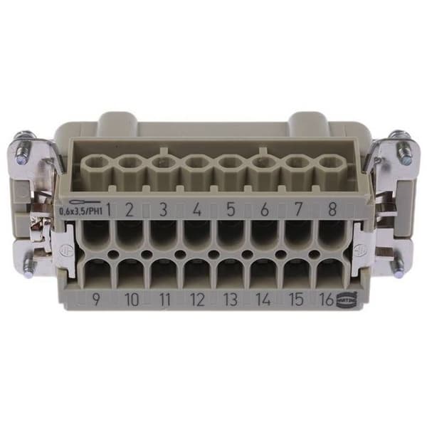 HARTING 09330162601 Han® E 16 insats hane + PE skruvanslutning 1 st