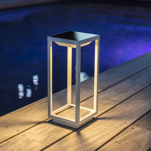 Solcellslampa i aluminium HYDRA H33cm
