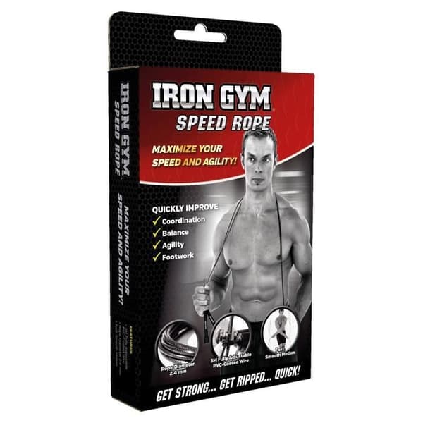 IRON GYM Justerbar Hopprep Wire Speed Crossfit