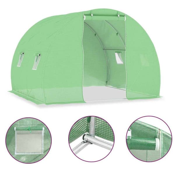 vidaXL Växthus 6 m² 3x2x2 m 48158